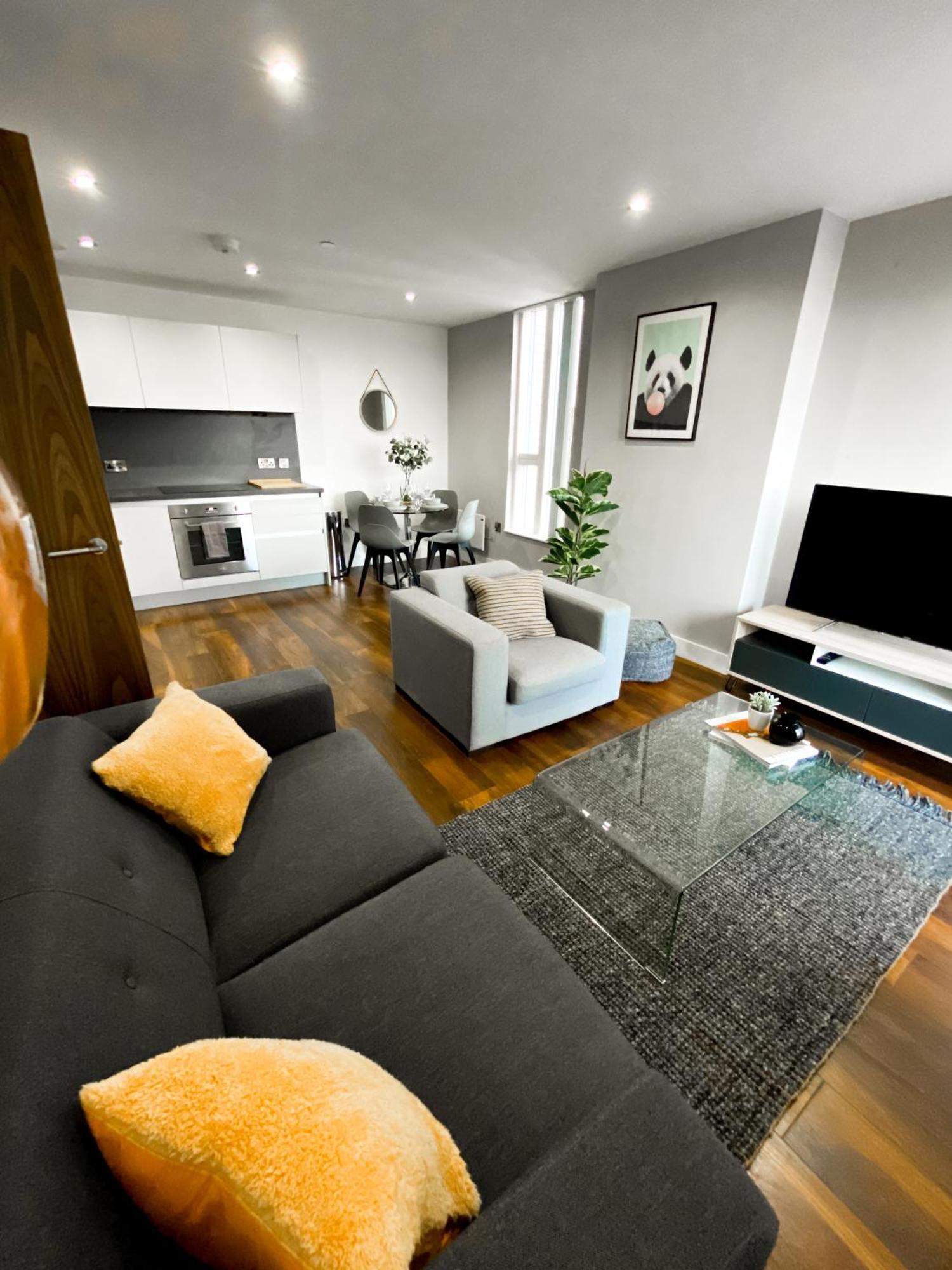 The Panda - Modern 2 Bedroom Apt In Manchester City Centre Exteriér fotografie